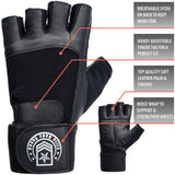 Black Weight Lifting Gloves