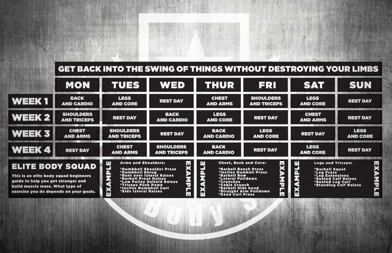 Workout Calendar: Get Back In The Swing Of Things Without Destroying Your Limbs
