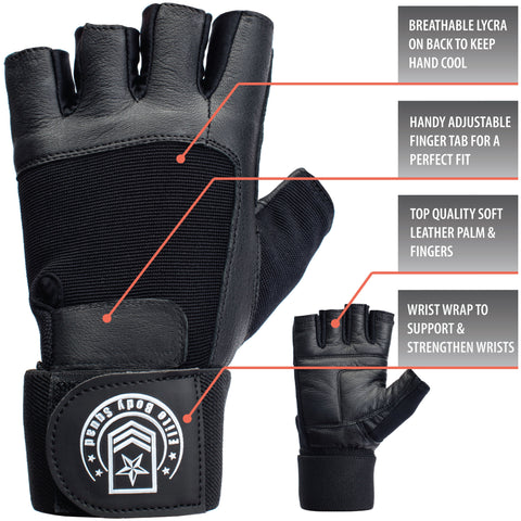 Ventilated Weight Lifting Workout Gloves With Built-In Wrist Wraps Suitable For Men And Women I320789779 Ventilated Weight Lifting Workout Gloves With Built-In Wrist Wraps Suitable For Men And Women I320789779
